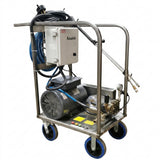 Mobile frame 230 volt stainless steel frame belt drive