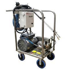 Mobile frame 230 volt stainless steel frame belt drive