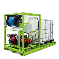 250Gal unit high pressure washer with diesel burner 24hp honda D / elect.