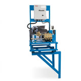 Electric hot water pressure washer with electric burner stainless steel frame