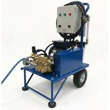 High pressure pump for misting system with wheel