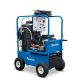 Hot water pressure washer electric belt drive diesel burner