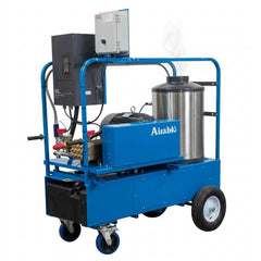 Hot water electric belt driven diesel burner with VFD