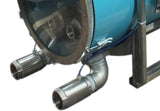 Double horizontal releaser pump in stainless steel tank and manifold 14"i.d.