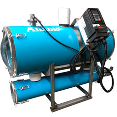 Horizontal releaser pump in stainless steel tank 14"I.D. with manifold and variable frequency control