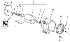 Tête seule pompe vacuum VP78 (Pièces)