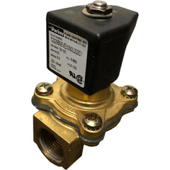 Valve électrique 3/4" FNPT 0 À 125 psi laiton N/O 12 VDC