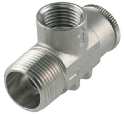 Valve de sécurité 3/4" MNPT 75psi acier inoxydable 304 *non ajustable*