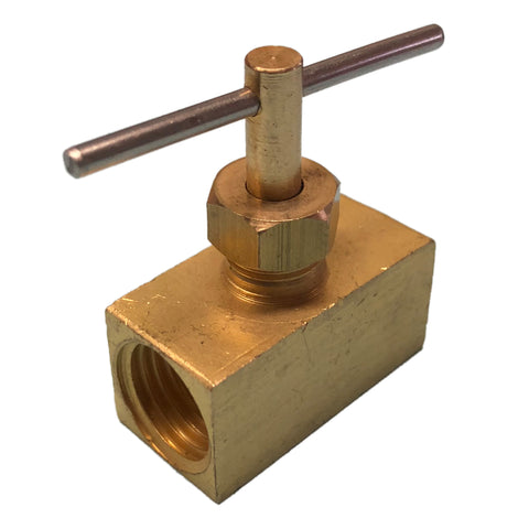 Valve of precision in thread brass 1/4" FNPT