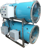 Double horizontal releaser pump in stainless steel tank and manifold 18"i.d.