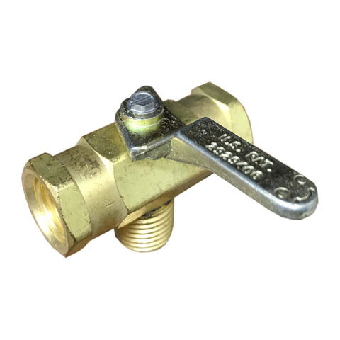 Ball valve in brass NPT 3 way 1/4"